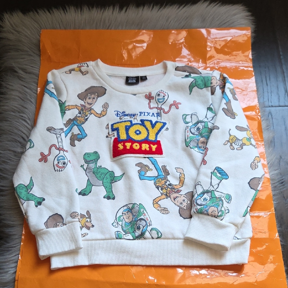 Nwot! Disney Pixar Toy Story Toddler Boy Pullover Fleeece Sweatshirt